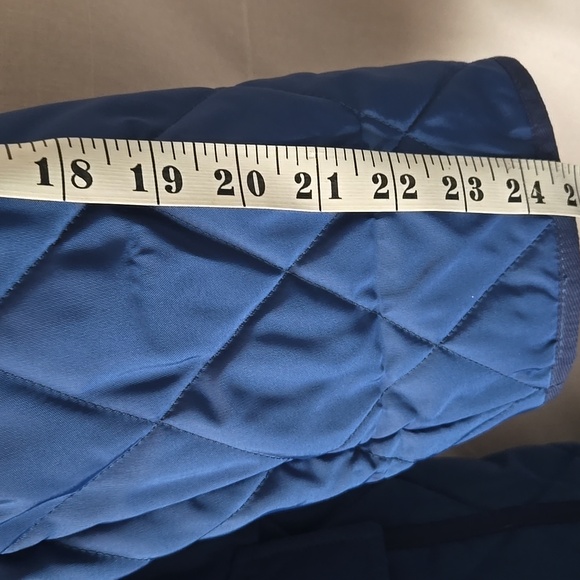 Burberry Blue Quilted Puffer Jacket with Hood - Picture 13 of 14